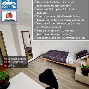 K&n - Maison à Partager Avec D'autres Voyageurs - Privée - Jardin - Balcon Vaulx-en-Velin